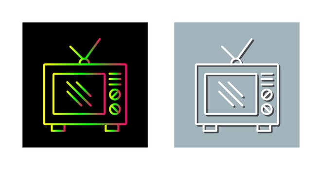 Old TV Vector Icon