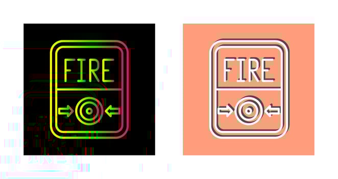 Fire Button Vector Icon