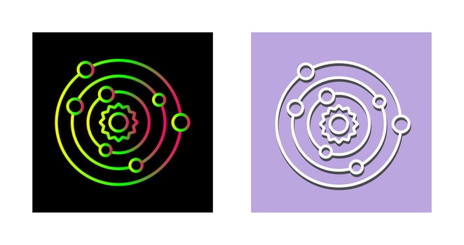 Solar System Vector Icon