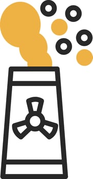 Nuclear energy Vector Icon Design