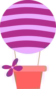 Cute Air Balloon vector