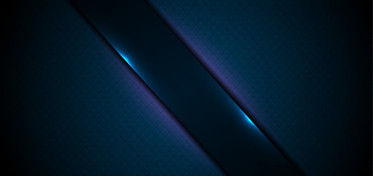 Dark geometric abstract background with glowing neon lights vector