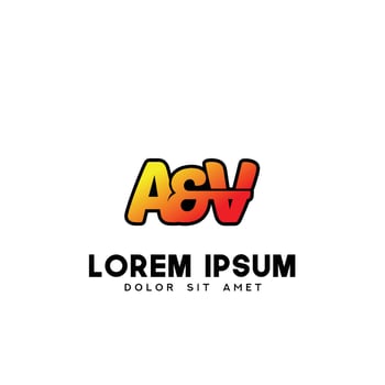 AV Initial Logo Design Vector