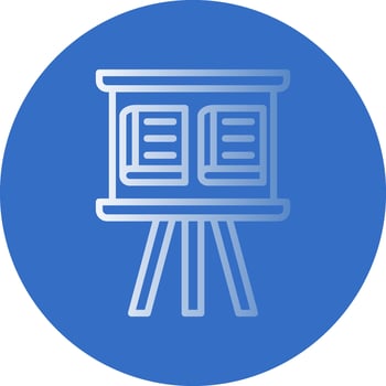 Whiteboard Vector Icon Design