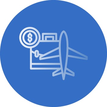 Business trip Vector Icon Design