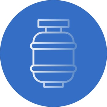 Gas bottle Vector Icon Design