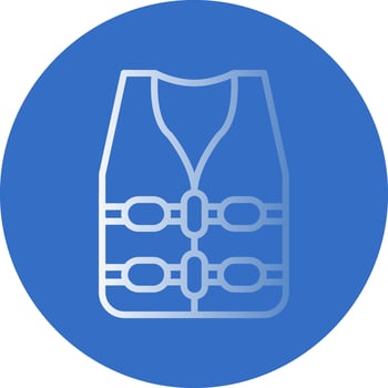 Life jacket Vector Icon Design