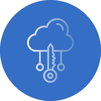 Cloud Access Vector Icon Design