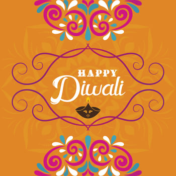 Happy diwali festival background design for banner, poster, flyer, website banner.Print vector