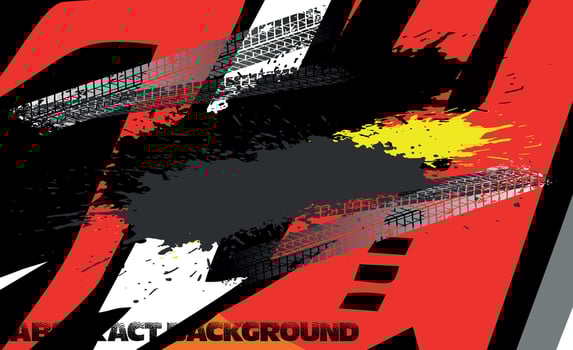 Graphic abstract stripe racing background kit designs for wrap vehicle, race car, rally, adventure and livery vector