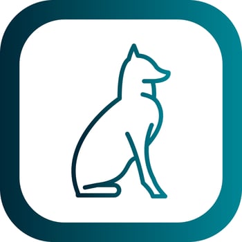 Dog Vector Icon Design