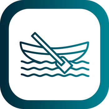 Dinghy Vector Icon Design