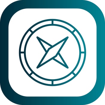 Compass Vector Icon Design