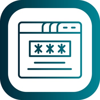 Password Vector Icon Design