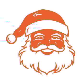 Santa illustration design with a white background vector