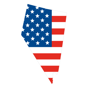 Nevada state map. Map of Nevada. USA map png