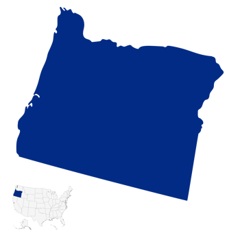 Oregon Map. Map of Oregon. USA map png