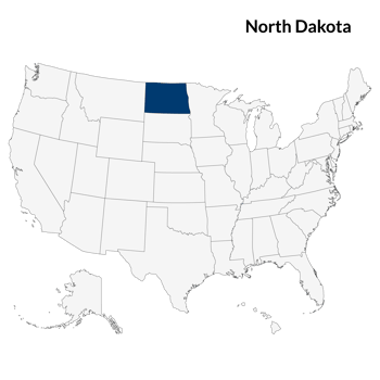 North Dakota map. Map of North Dakota. USA map png