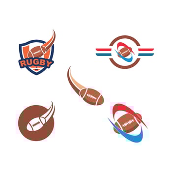 rugby ball icon vector illustration design