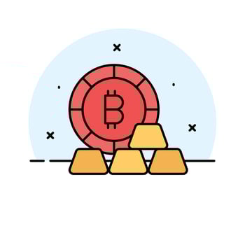 A captivating icon of gold bars, modern gold ingots vector design, finance related concept icon