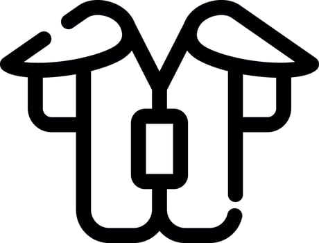 Chest Protection Creative Icon Design vector
