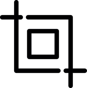 Crop Creative Icon Design vector