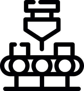 Conveyor Belt Creative Icon Design vector