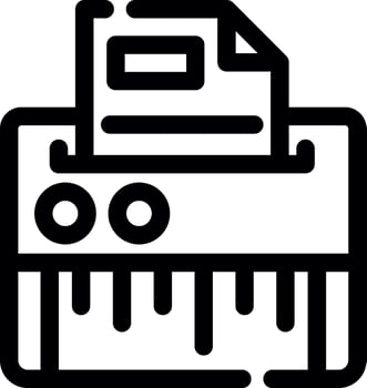 Paper Shredder Creative Icon Design vector