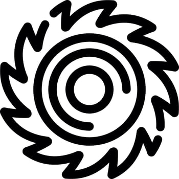 Saw Blade Creative Icon Design vector
