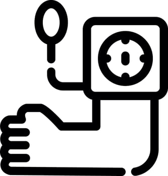 Blood Pressure Creative Icon Design vector