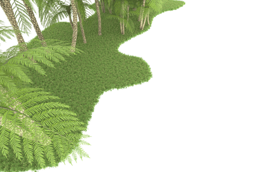 Realistic forest isolated on transparent background. 3d rendering - illustration png