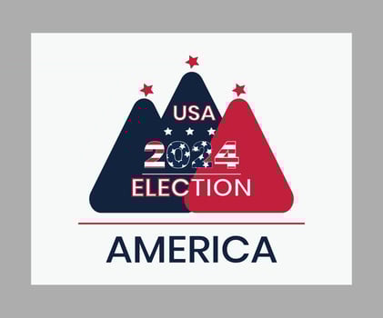 Presidental Election USA American Vote vector