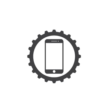 smartphone logo icon vector illustration design