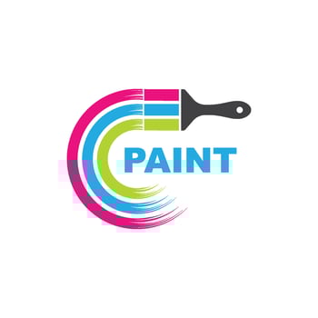 paint brush  vector icon illustration