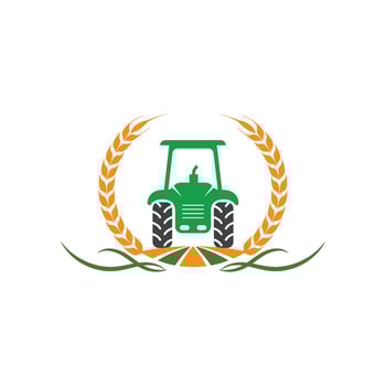 tractor farmer  icon vector illustration design