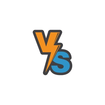 versus icon vector illustration design