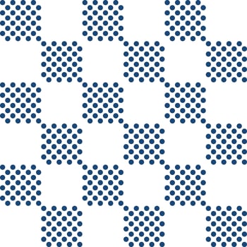 Navy blue checker pattern with dot inside. checker seamless pattern vector. checker pattern. Decorative elements, floor tiles, wall tiles, bathroom tiles, swimming pool tiles. vector