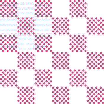 Pink checker pattern with dot inside. checker seamless pattern vector. checker pattern. Decorative elements, floor tiles, wall tiles, bathroom tiles, swimming pool tiles. vector