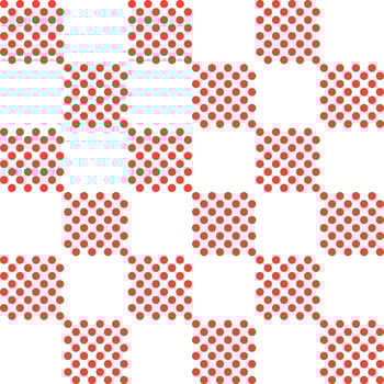Red checker pattern with dot inside. checker seamless pattern vector. checker pattern. Decorative elements, floor tiles, wall tiles, bathroom tiles, swimming pool tiles. vector
