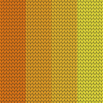 Yellow gradient knitted pattern. knitted vector pattern. Seamless gradient pattern for clothing, wrapping paper, backdrop, background, gift card.