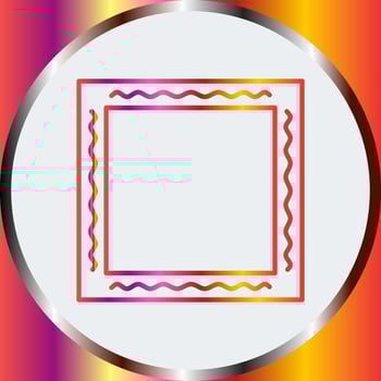 Unique Frame Vector Icon