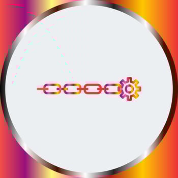Unique Link Optimization Vector Icon
