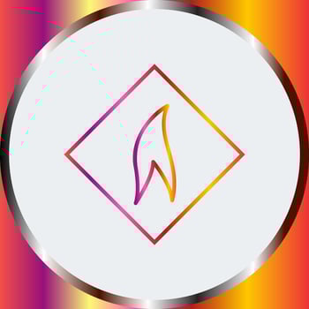 Flammable Material Vector Icon