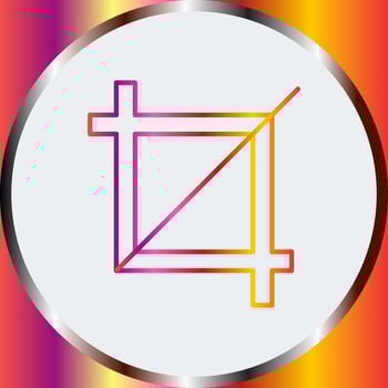 Unique Crop Vector Icon