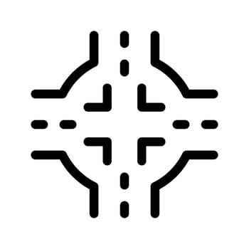 Roundabout Icon Vector Symbol Design Illustration