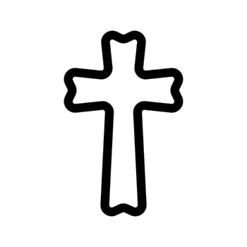 Cross Icon Vector Symbol Design Illustration