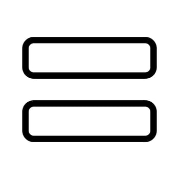 Equal Icon Vector Symbol Design Illustration