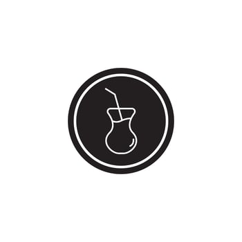 glass icon vector