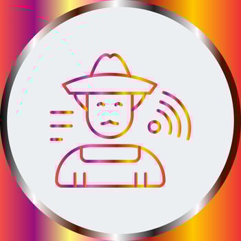 Farmer Vector Icon