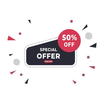 Big sale discount offer banner design vector
